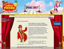 Tablet Screenshot of circus-pikard.at